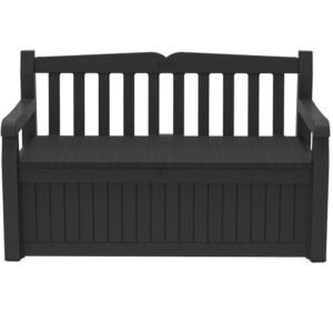Keter Eden 265L Storage Bench- Dark Grey