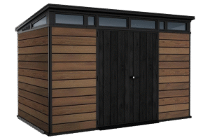 Keter Signature Pent 11x7 Shed - Walnut Look (3.4 x 2.2m)
